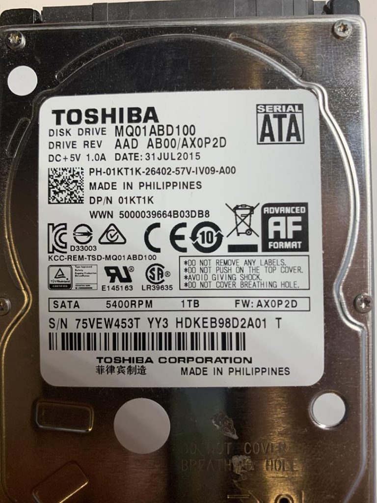 Toshiba mq01ubd100 переделка на sata