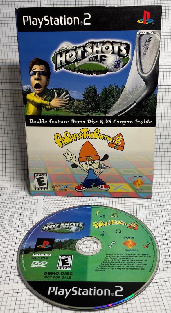 PlayStation 2 Parappa the Rapper 2 & Hot Shots Golf 3 Double Demo Disc