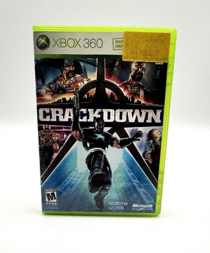 Crackdown (Microsoft Xbox 360, 2007) Disc & Case