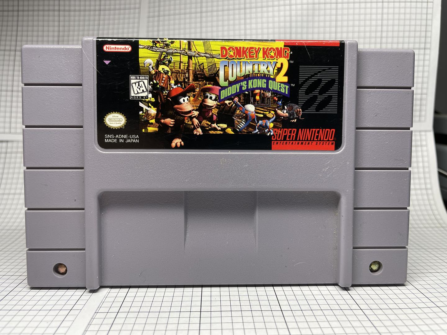 Donkey Kong Country 2 II Diddy Kong’s Quest Super Nintendo SNES Game ...