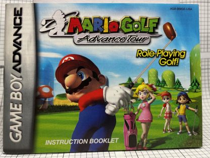 Mario Golf Advance Tour GBA Manual ONLY