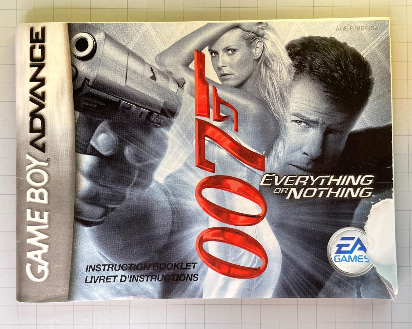 James Bond 007: Everything or Nothing (Game Boy Advance GBA, 2003) With  Manual