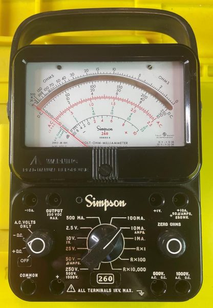 Vintage Simpson 260 Series 8 Volt - Ohm- Milliammeter