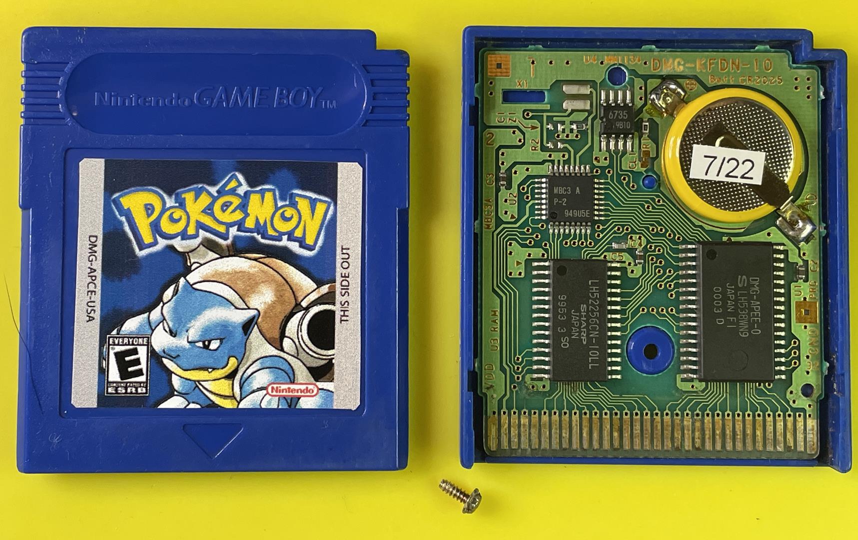 Pokemon Blue (Game Boy Color, 1998) Authentic *NEW BATTERY* w/ Save ...