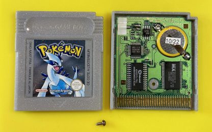 Pokemon Silver (Game Boy Color, 2000) Authentic *NEW BATTERY* & Save Game French - Image 4