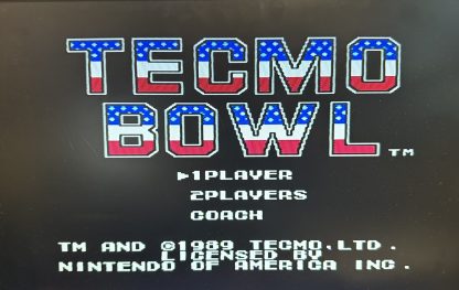 Tecmo Bowl  (Nintendo Entertainment System, 1989) with Manual - WORKING TESTED - Image 3