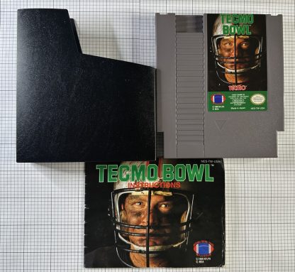 Tecmo Bowl  (Nintendo Entertainment System, 1989) with Manual - WORKING TESTED