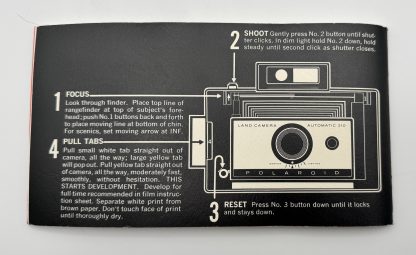 Vintage 1967 Polaroid Land Camera Model 210 - Complete In Box - With Manual, Dust Cover & Original Bill Of Sale! - Image 5