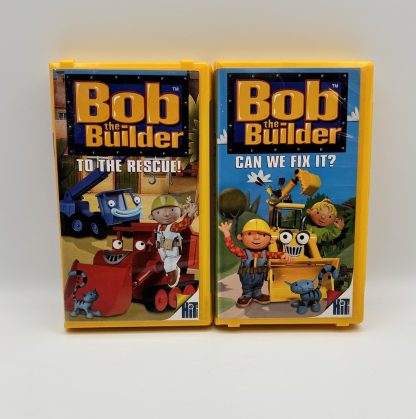 LOT Of 2 Bob The Builder : Can We Fix It & To The Rescue (VHS, 2001)