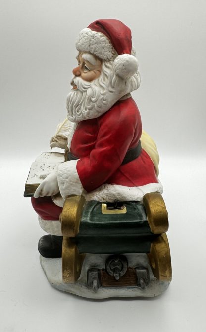 Vtg Melody In Motion Christmas WACO Musical Santa Coming To Town Sled - READ! - Image 3