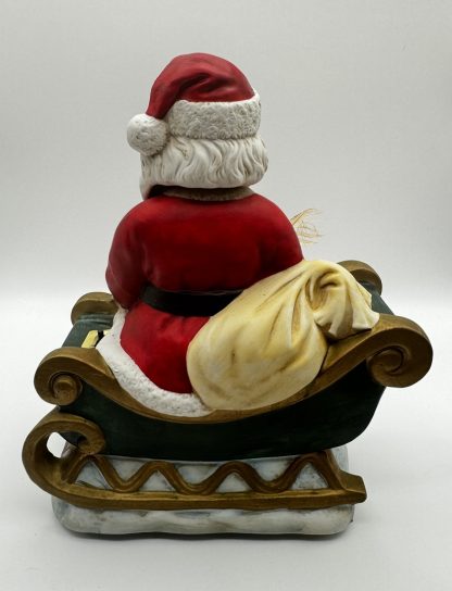 Vtg Melody In Motion Christmas WACO Musical Santa Coming To Town Sled - READ! - Image 4