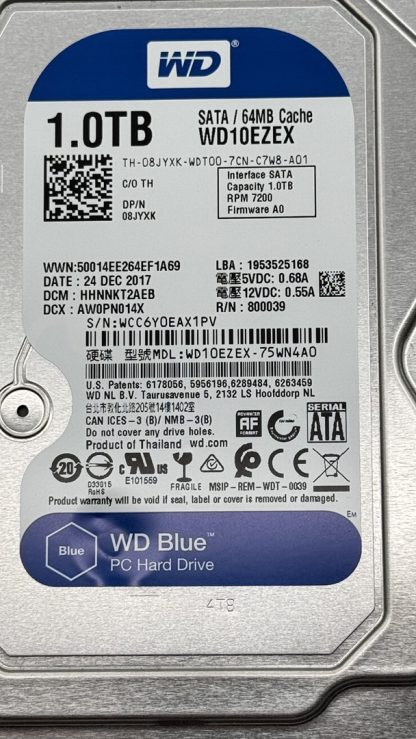 WD Caviar Blue 1TB 7200rpm 3.5" HDD - WD10EZEX-75WN4A0 - Low hours - Image 4