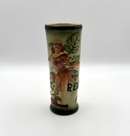 2007 Tommy Bahama Relax Bikini Bongo Tiki Mug Tumbler Hand Painted - Image 4