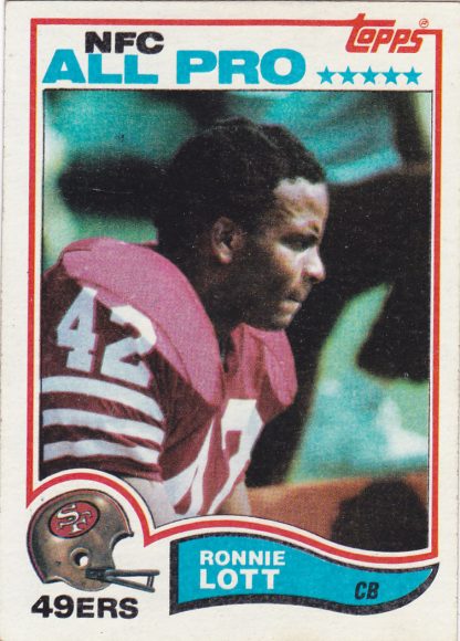 1982 Topps #486 Ronnie Lott Rookie - Image 3