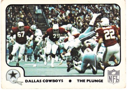 1977 Fleer Team Action Dallas Cowboys #33 The Plunge