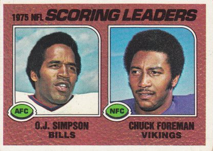 1976 Topps #204 O.J. Simpson Foreman Scoring Leaders card