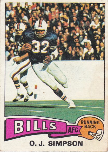 1975 Topps O.J. Simpson Buffalo Bills #500