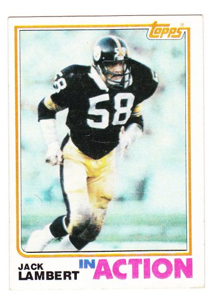 Lot of 2 - 1982 Topps Jack Lambert Card 213 & Card 214 - Image 5