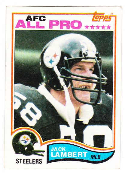 Lot of 2 - 1982 Topps Jack Lambert Card 213 & Card 214 - Image 4