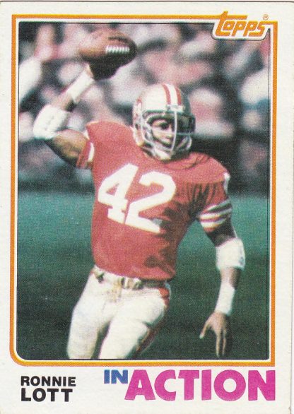 1982 Topps Football Ronnie Lott #487 In Action