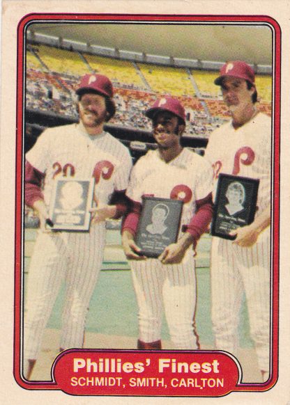 Lot of 3 - 1982 Fleer Mike Schmidt Collection Cards 258, 637, 641 - Image 4