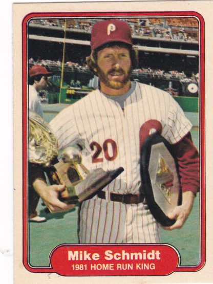 Lot of 3 - 1982 Fleer Mike Schmidt Collection Cards 258, 637, 641 - Image 5