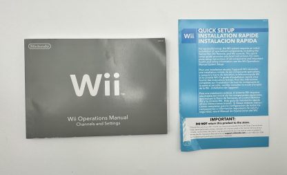 Nintendo- Wii Operations Manual & Quick Setup Guide Book