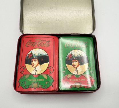 Vintage Victorian Coca Cola Playing Card Set - Complete In Box (2 Decks) - Image 9