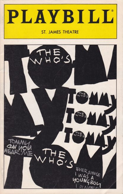 The Who’s "Tommy" Playbill 1994 - St James Theatre