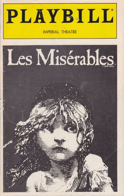 Les Miserables Playbill 1993 - Imperial Theater