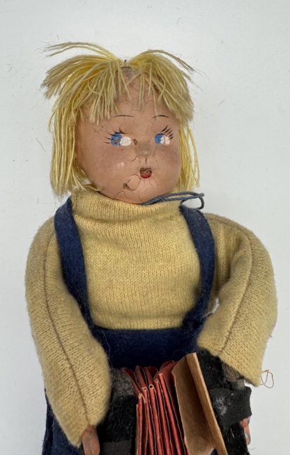 Vintage 1940 Flexo Toys Wonderflex Bendy Doll W/ Tag - 11" Tall - New York - Rare Find - Image 2